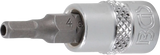 Bit-Insats | inre fyrkant 6,3 mm (1/4") | Inre sexkant med 4 mm. BGS 5156-4