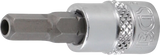 Bit-Insats | inre fyrkant 6,3 mm (1/4") | Inre sexkant med 5,5 mm. BGS 5156-5-5