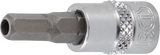 Bit-Insats | inre fyrkant 6,3 mm (1/4") | Inre sexkant med 5 mm. BGS 5156-5