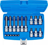 Bit-Insats-sats | 6,3 mm (1/4") / 12,5 mm (1/2") | Inre sexkant | 18 delar. BGS 5171