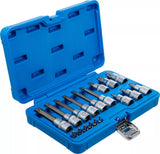 Bit-Insats-sats | 6,3 mm (1/4") / 12,5 mm (1/2") | T-Profil (för Torx) | 18 delar. BGS 5173