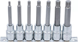 Bit-Insats-sats | 12,5 mm (1/2") | Inre mångtandad (för XZN) M5 - M14 | 7 delar. BGS 5175