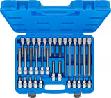 Bit-Insats-sats | 12,5 mm (1/2") | T-Profil (för Torx) | 32 delar. BGS 5182