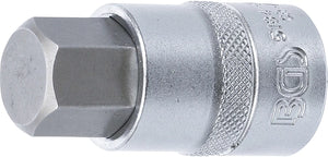 Bit-Insats | 12,5 mm (1/2") | Inre sexkant 19 mm. BGS 5184-H19