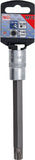 Bit-Insats | Längd 140 mm | 12,5 mm (1/2") | Inre mångtandad (för XZN) M12. BGS 5184-M12
