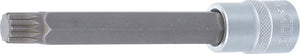 Bit-Insats | Längd 140 mm | 12,5 mm (1/2") | Inre mångtandad (för XZN) M14. BGS 5184-M14