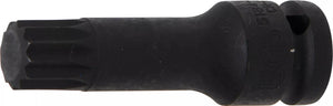 Kraft-Bit-Insats | Längd 78 mm | 12,5 mm (1/2") | Inre mångtandad (för XZN) M18. BGS 5184-M18