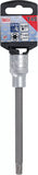 Bit-Insats | Längd 140 mm | 12,5 mm (1/2") | T-Profil (för Torx) T45. BGS 5184-T45
