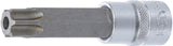 Bit-Insats | Längd 100 mm | 12,5 mm (1/2") | T-Profil (för Torx) med borrning T80. BGS 5184-TB80