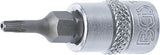 Bit-Insats | 6,3 mm (1/4") | TS-Profil (för Torx Plus) med borrning TS10. BGS 5184-TS10