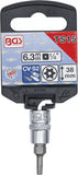 Bit-Insats | 6,3 mm (1/4") | TS-Profil (för Torx Plus) med borrning TS15. BGS 5184-TS15