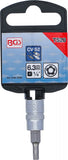 Bit-Insats | 6,3 mm (1/4") | TS-Profil (för Torx Plus) med borrning TS20. BGS 5184-TS20