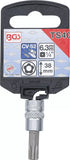 Bit-Insats | 6,3 mm (1/4") | TS-Profil (för Torx Plus) med borrning TS40. BGS 5184-TS40