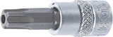 Bit-Insats | 6,3 mm (1/4") | TS-Profil (för Torx Plus) med borrning TS40. BGS 5184-TS40