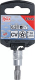Bit-Insats | 6,3 mm (1/4") | TS-Profil (för Torx Plus) med borrning TS45. BGS 5184-TS45