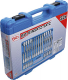 Bit-Insats-sats | 12,5 mm (1/2") | TPS-Profil (för Torx Plus) med borrning TPS20 - TPS70 | 32 delar. BGS 5191