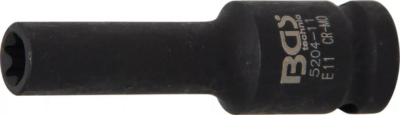 Krafthylsa E-profil, djup | 12,5 mm (1/2