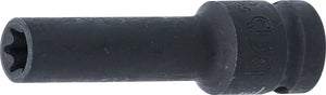 Krafthylsa E-profil, djup | 12,5 mm (1/2") | E12 mm. BGS 5204-12