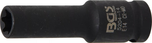 Krafthylsa E-profil, djup | 12,5 mm (1/2