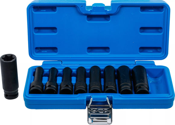 Krafthylsa-sats E-Profil, djup | 12,5 mm (1/2