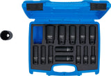 Krafthylsa-sats Gear Lock | 12,5 mm (1/2") | 10 - 32 mm | 14 delar. BGS 5209