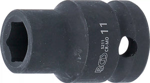 Krafthylsa Sexkant | 12,5 mm (1/2") | 11 mm. BGS 5211