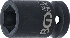 Krafthylsa Sexkant | 12,5 mm (1/2") | 15 mm. BGS 5215