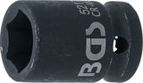 Krafthylsa Sexkant | 12,5 mm (1/2") | 17 mm. BGS 5217