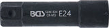 Hylsa E-profil, extra lång | Yttre sexkant 22 mm | E24. BGS 5246-E24