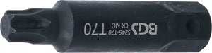 Bit | Längd 100 mm | Yttre sexkant 22 mm | T-Profil (för Torx) T70. BGS 5246-T70
