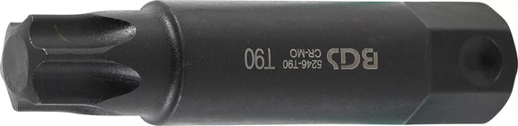 Bit | Längd 100 mm | Yttre sexkant 22 mm | T-Profil (för Torx) T90. BGS 5246-T90