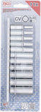Hylsa-sats Tolvkant, djup | 6,3 mm (1/4") | 4 - 13 mm | 11 delar. BGS 5251
