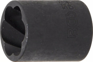 Spiralprofil-Hylsa / Skruvutdragare | 10 mm (3/8") | 19 mm. BGS 5279