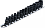 Krafthylsa-sats Sexkant | 6,3 mm (1/4") | 4 - 14 mm | 13 delar