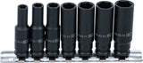 Krafthylsa-sats Sexkant, djup | 6,3 mm (1/4") | 6 - 13 mm | 7 delar
