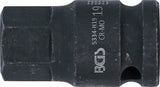 Kraft-Bit-Insats | Längd 42 mm | 12,5 mm (1/2") | Inre sexkant 19 mm. BGS 5334-H19