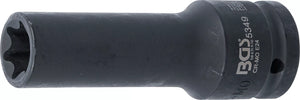 Krafthylsa E-profil, djup | 20 mm (3/4") | E24 mm. BGS 5349