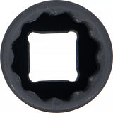 Krafthylsa Tolvkant, djup | 12,5 mm (1/2") | 21 mm. BGS 5353