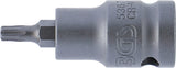 Kraft-Bit-Insats | Längd 55 mm | 12,5 mm (1/2") | T-Profil (för Torx) T27. BGS 5367