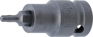 Kraft-Bit-Insats | Längd 55 mm | 12,5 mm (1/2") | T-Profil (för Torx) T20. BGS 5369