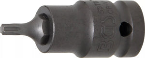 Kraft-Bit-Insats | Längd 55 mm | 12,5 mm (1/2") | T-Profil (för Torx) T25. BGS 5370