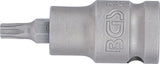 Kraft-Bit-Insats | Längd 55 mm | 12,5 mm (1/2") | T-Profil (för Torx) T30. BGS 5371