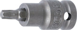 Kraft-Bit-Insats | Längd 55 mm | 12,5 mm (1/2") | T-Profil (för Torx) T40. BGS 5372