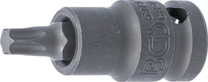 Kraft-Bit-Insats | Längd 55 mm | 12,5 mm (1/2") | T-Profil (för Torx) T45. BGS 5373