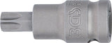 Kraft-Bit-Insats | Längd 55 mm | 12,5 mm (1/2") | T-Profil (för Torx) T55. BGS 5375