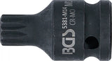 Kraft-Bit-Insats | Längd 43 mm | 12,5 mm (1/2") | Inre mångtandad (för XZN) M14. BGS 5381-M14