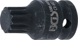 Kraft-Bit-Insats | Längd 43 mm | 12,5 mm (1/2") | Inre mångtandad (för XZN) M18. BGS 5381-M18