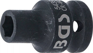 Krafthylsa Sexkant | 12,5 mm (1/2") | 9 mm. BGS 5439