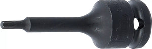 Kraft-Bit-Insats | Längd 75 mm | 12,5 mm (1/2") | T-Profil (för Torx) T25. BGS 5480-T25