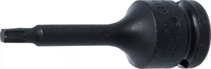 Kraft-Bit-Insats | Längd 75 mm | 12,5 mm (1/2") | T-Profil (för Torx) T30. BGS 5480-T30